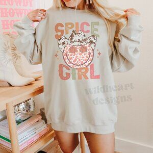 Spice Girl Sweatshirt, Thanksgiving Sweatshirt, Spice Girl Shirt - Sand